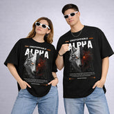 MOC - Unisex Alpha Oversized Graphic T - Shirt