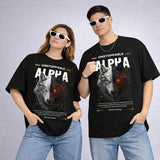MOC - Unisex Alpha Oversized Graphic T - Shirt