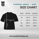 MOC - Unisex Owl Oversized Graphic T - Shirt