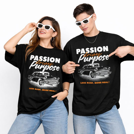 MOC - Unisex Passion Oversized Graphic T - Shirt
