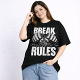MOC - Unisex Break Rules Oversized Graphic T - Shirt