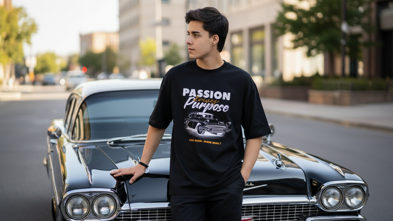 MOC - Men's Passion Oversized Graphic T - Shirt