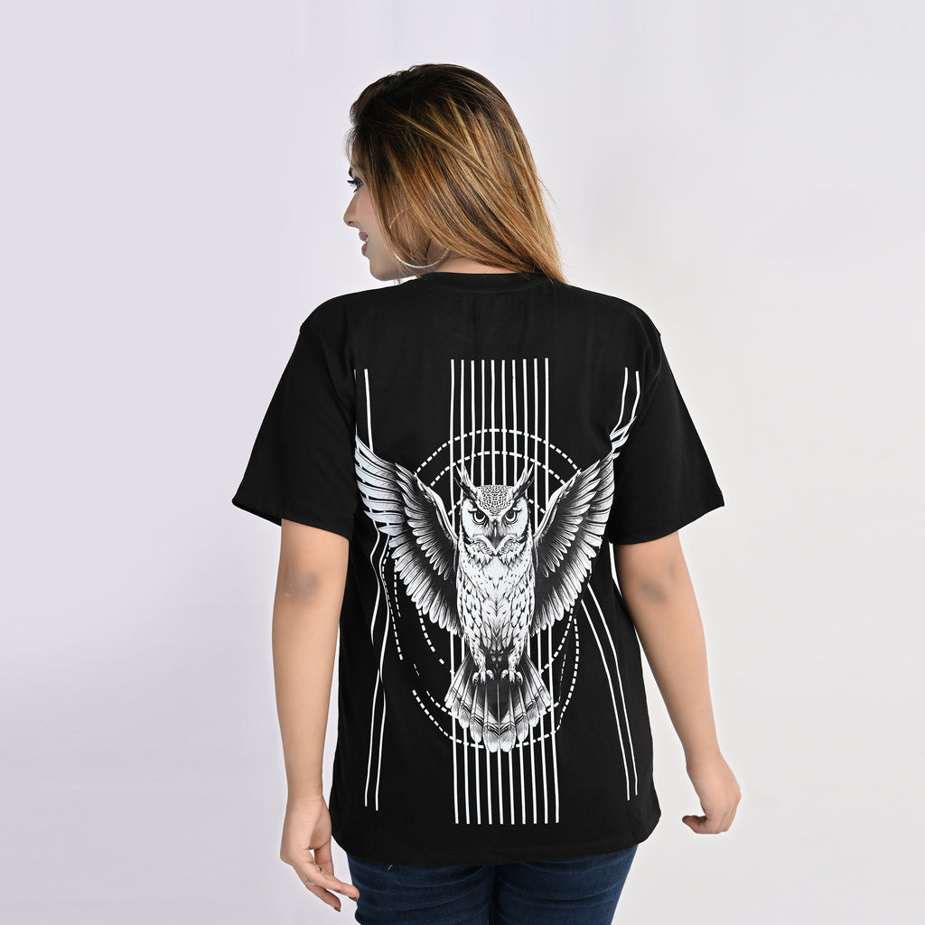 MOC - Female Owl Regular Graphic T - Shirt