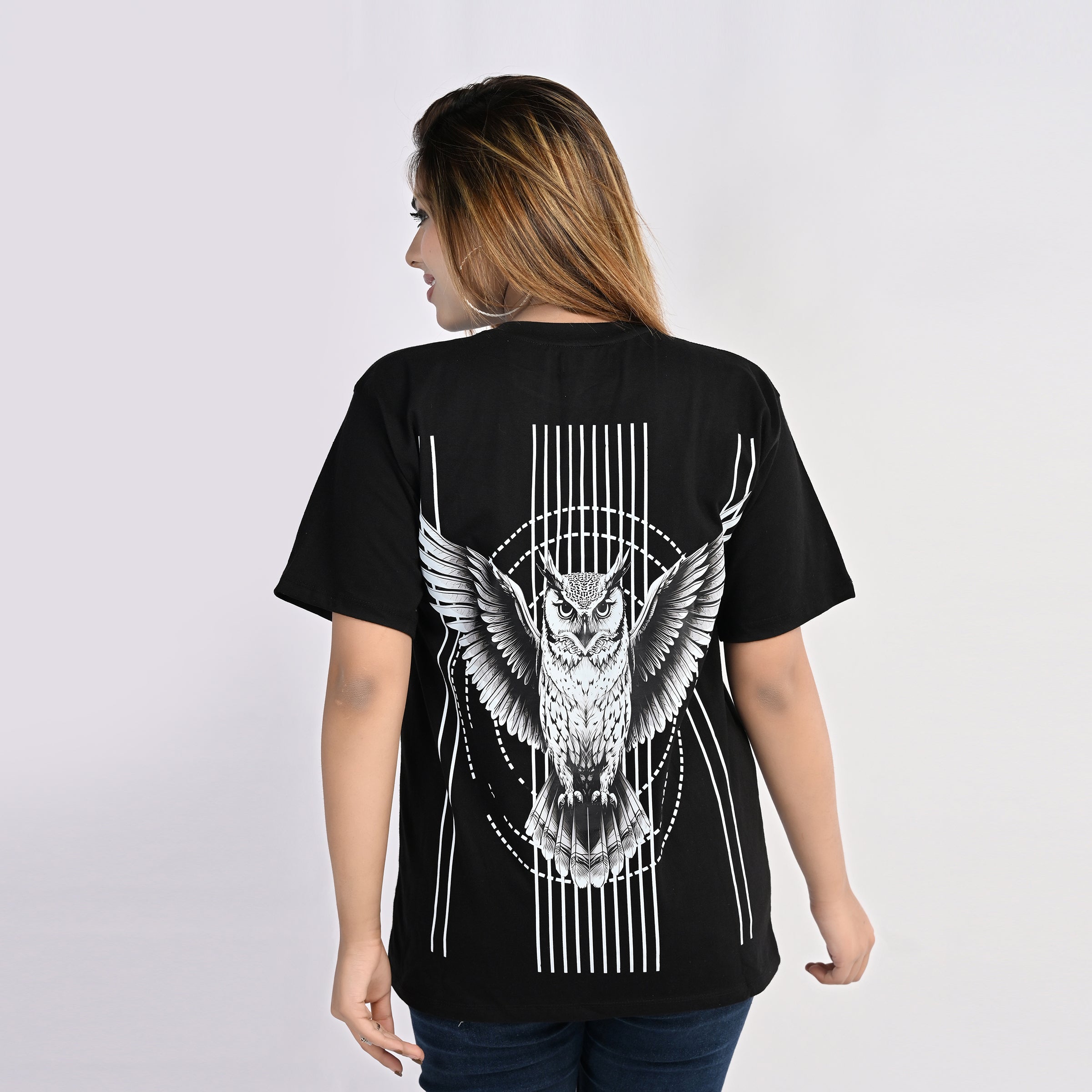 MOC - Female Owl Regular Graphic T - Shirt