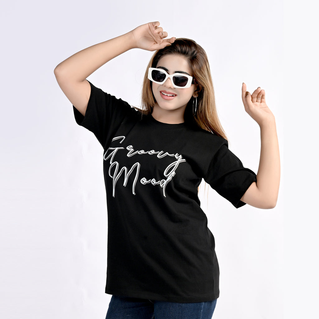 MOC - Female Groovy Mood Regular Graphic T - Shirt