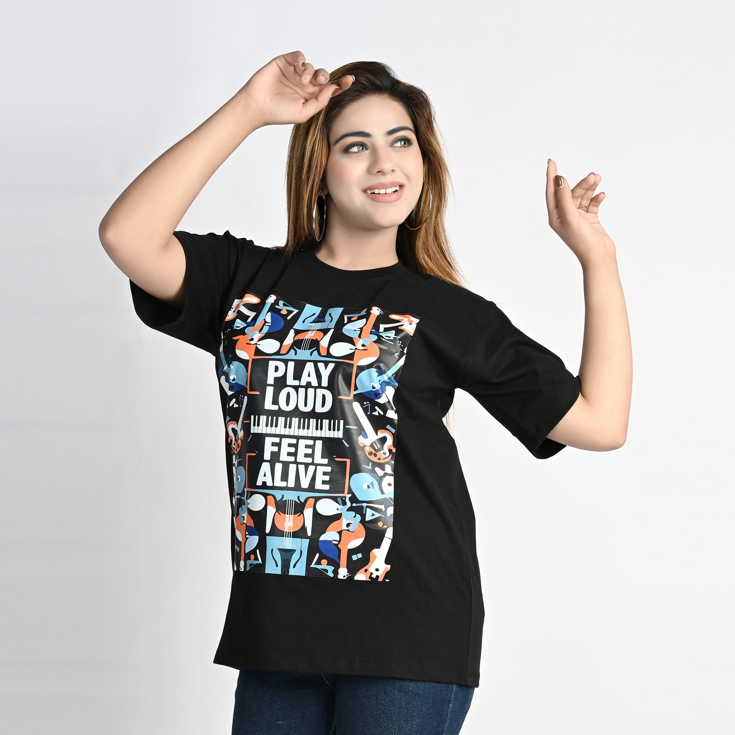 MOC - Women's Feel Alive Regular Graphic T - Shirt