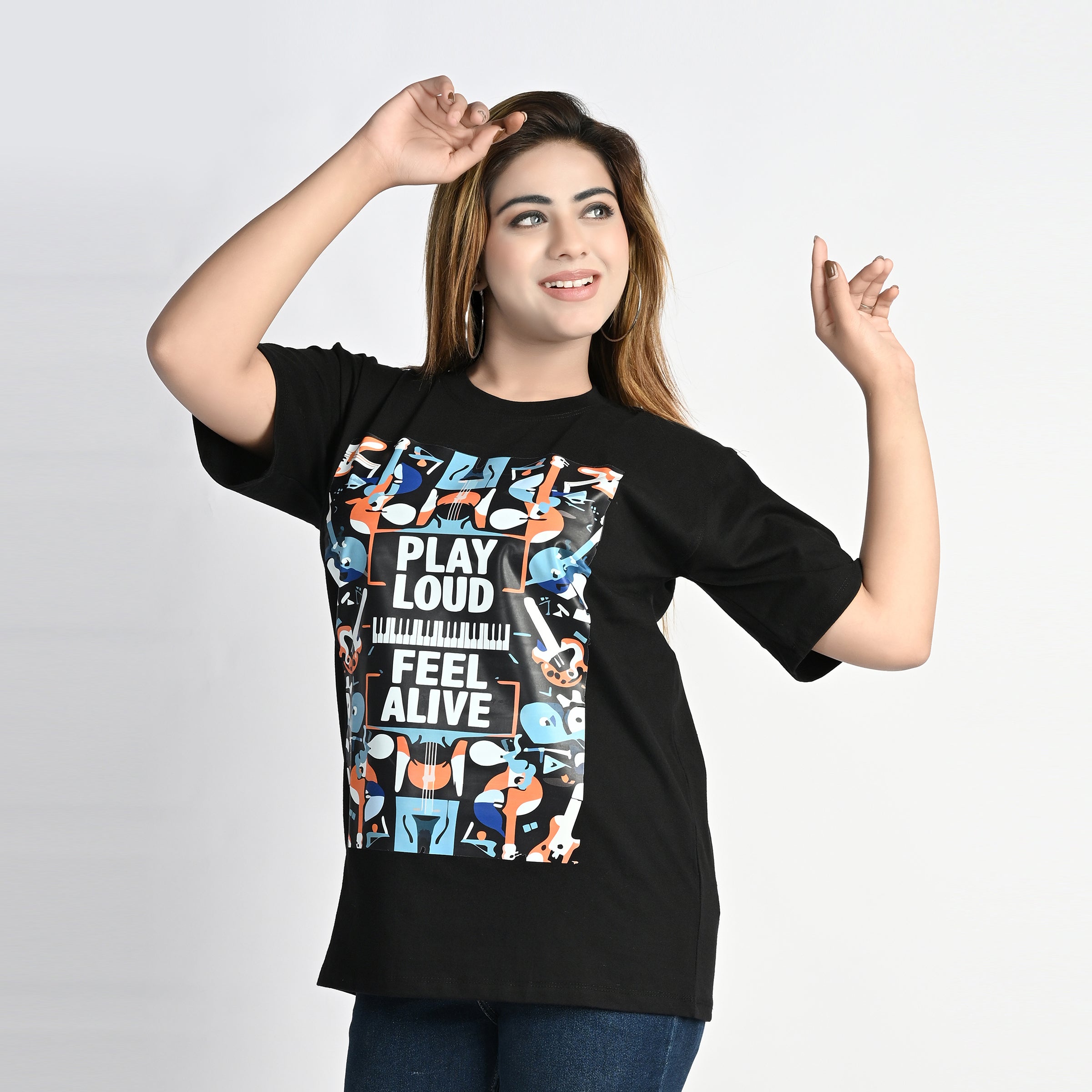 MOC - Female Feel Alive Regular Graphic T - Shirt