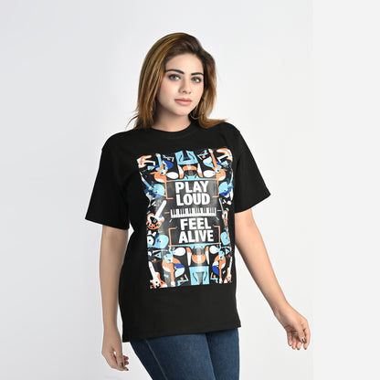 MOC - Women's Feel Alive Regular Graphic T - Shirt