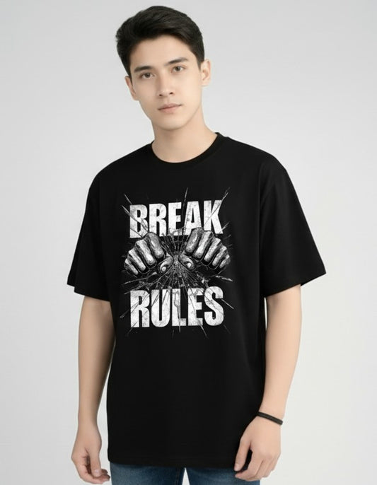 MOC - Men's Break Rules Oversized Graphic T - Shirt