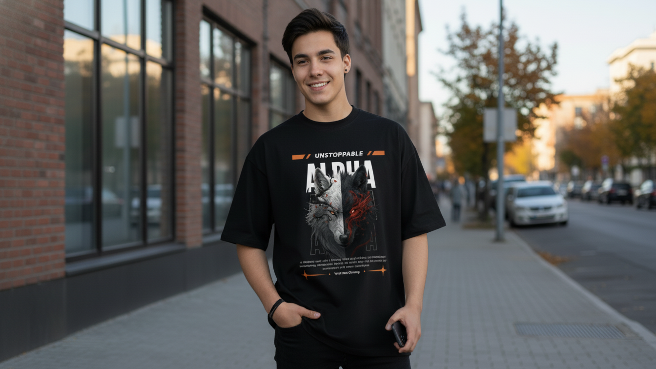 MOC - Men's Alpha Oversized Graphic T - Shirt