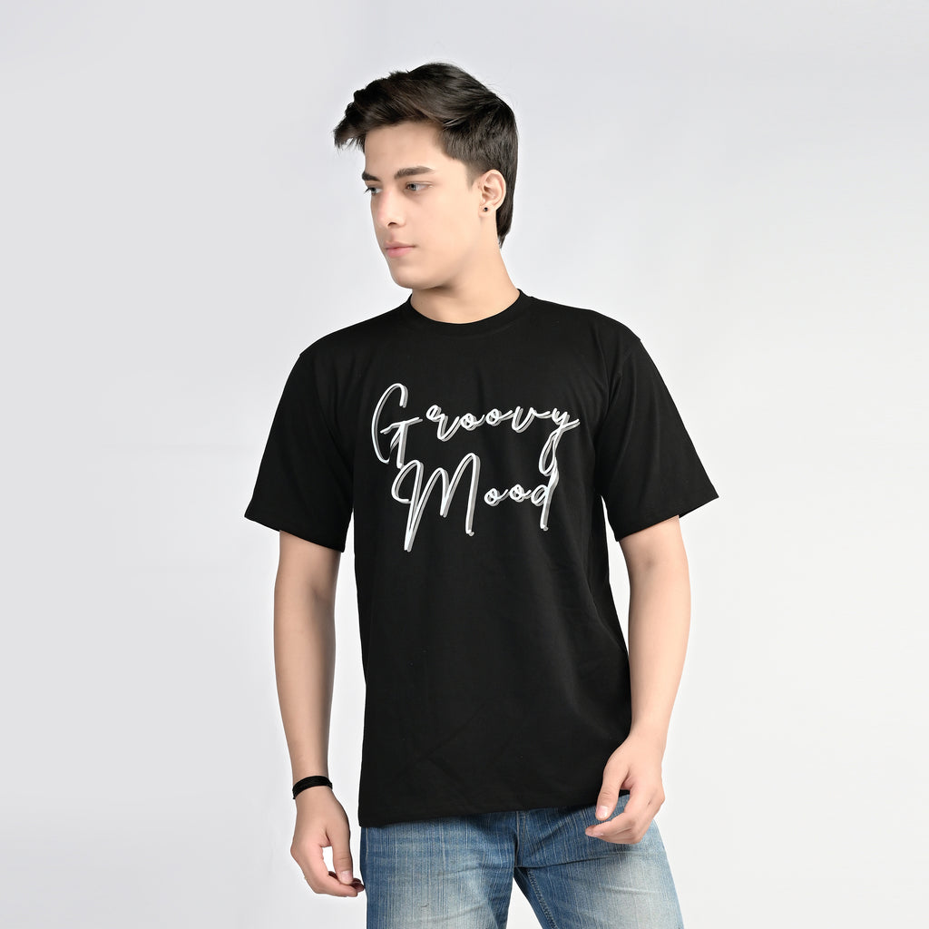 MOC - Male Groovy Mood Regular Graphic T - Shirt