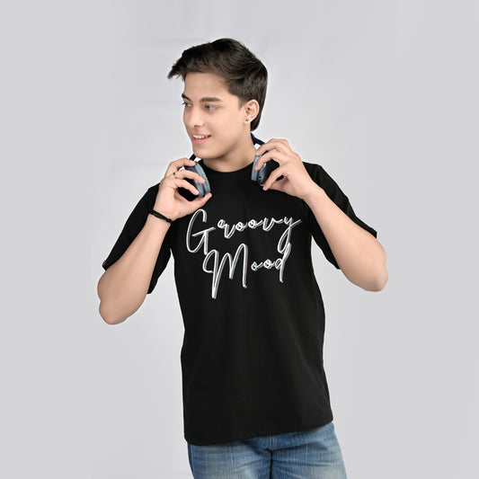 MOC - Men's Groovy Mood Regular Graphic T - Shirt