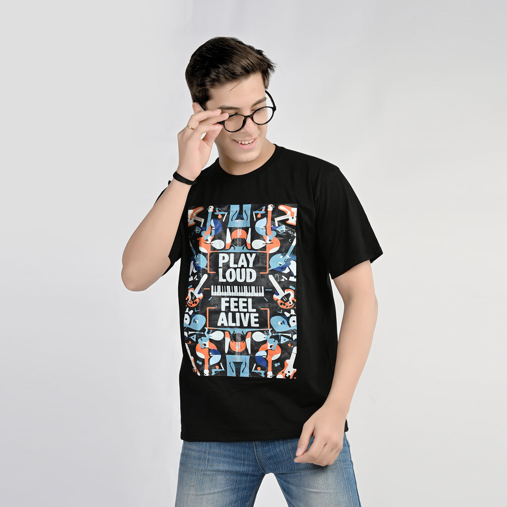 MOC - Male Feel Alive Regular Graphic T - Shirt