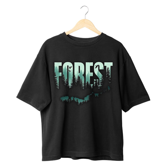 MOC - Male Forest Oversized Graphic T - Shirt