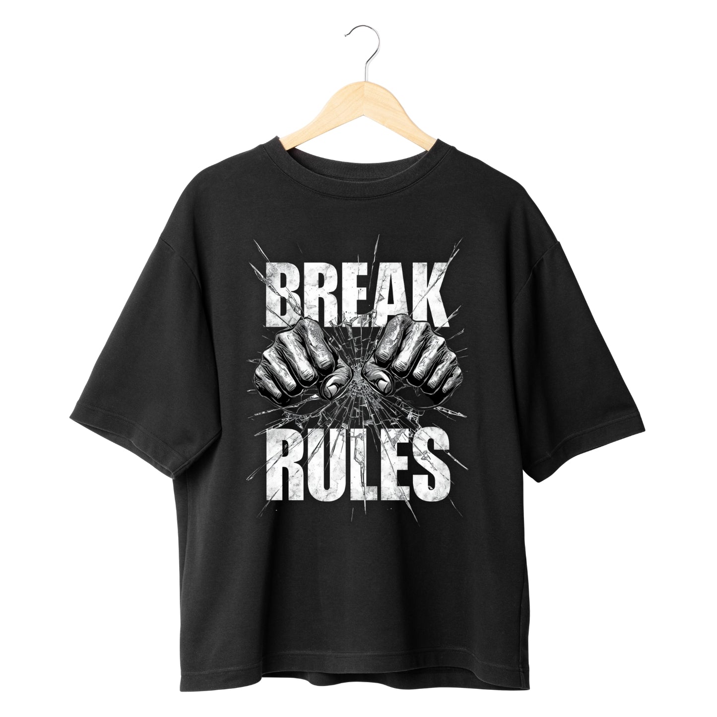 MOC - Men's Break Rules Oversized Graphic T - Shirt