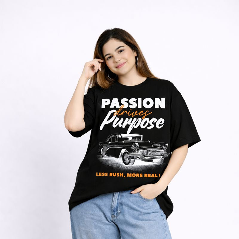 MOC - Unisex Passion Oversized Graphic T - Shirt