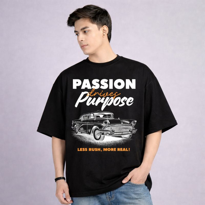 MOC - Unisex Passion Oversized Graphic T - Shirt